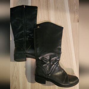 Black Wide Calf Boots